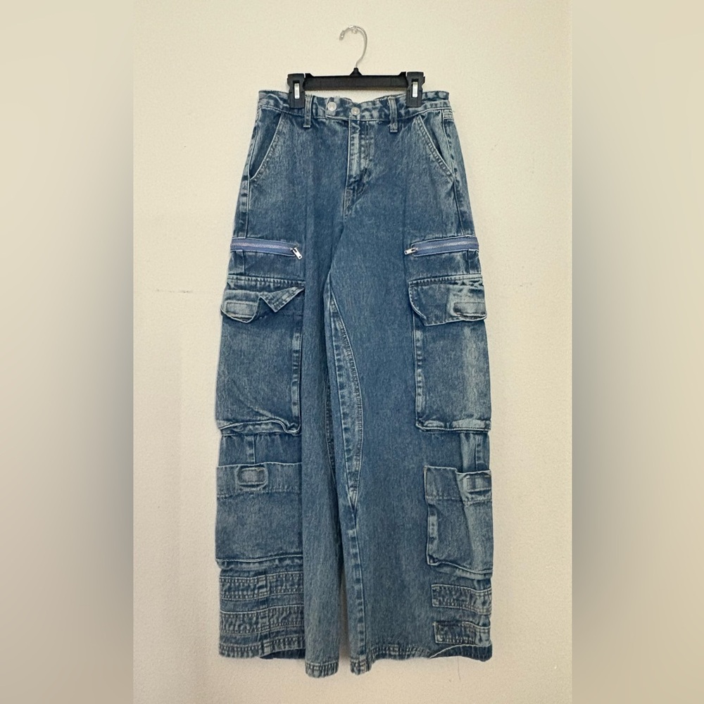 Blue Cargo Jeans